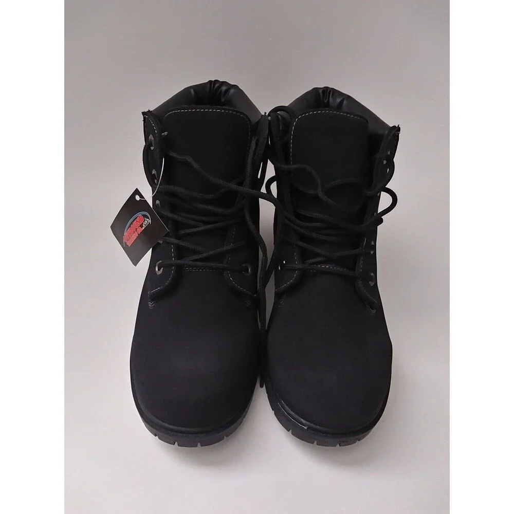Outbound Trading Co. Black Faux Nubuck/Faux Suede Boots Size 6M